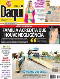 Capa do jornal Jornal Daqui 24/12/2022