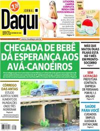 Capa do jornal Jornal Daqui 26/10/2022