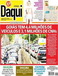 Capa do jornal Jornal Daqui 26/11/2022