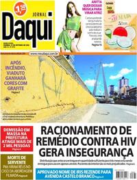 Capa do jornal Jornal Daqui 27/10/2022