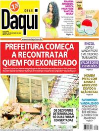 Capa do jornal Jornal Daqui 28/10/2022