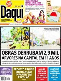 Capa do jornal Jornal Daqui 29/10/2022