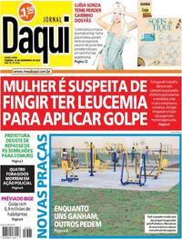 Capa do jornal Jornal Daqui 29/12/2022