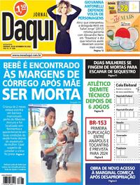 Capa do jornal Jornal Daqui 30/09/2022