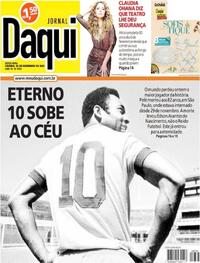 Capa do jornal Jornal Daqui 30/12/2022
