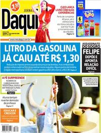 Capa do jornal Jornal Daqui 01/07/2022