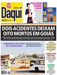 Capa do jornal Jornal Daqui 01/08/2022