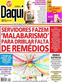 Capa do jornal Jornal Daqui 02/06/2022