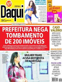Capa do jornal Jornal Daqui 03/05/2022