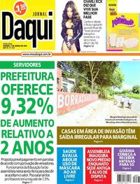 Capa do jornal Jornal Daqui 04/03/2022