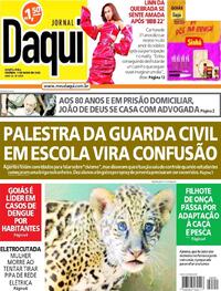 Capa do jornal Jornal Daqui 04/05/2022