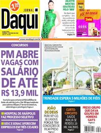 Capa do jornal Jornal Daqui 05/05/2022