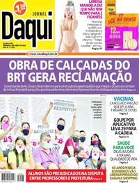Capa do jornal Jornal Daqui 06/04/2022