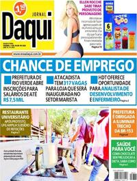 Capa do jornal Jornal Daqui 06/07/2022
