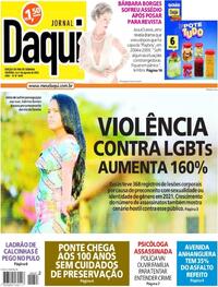 Capa do jornal Jornal Daqui 06/08/2022