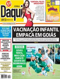 Capa do jornal Jornal Daqui 07/02/2022