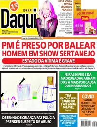 Capa do jornal Jornal Daqui 07/06/2022