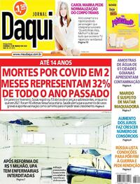 Capa do jornal Jornal Daqui 08/03/2022