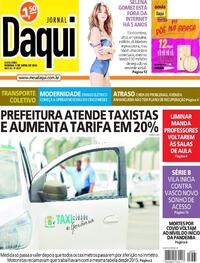 Capa do jornal Jornal Daqui 08/04/2022