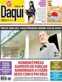 Capa do jornal Jornal Daqui 08/09/2022