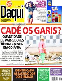 Capa do jornal Jornal Daqui 09/07/2022