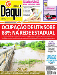 Capa do jornal Jornal Daqui 11/01/2022