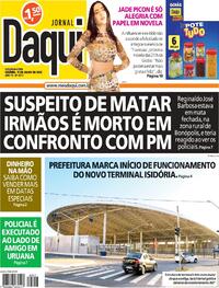 Capa Jornal Daqui 11/07/2022