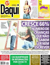 Capa do jornal Jornal Daqui 12/02/2022
