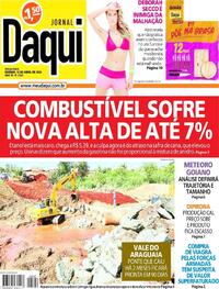 Capa do jornal Jornal Daqui 12/04/2022