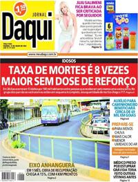Capa do jornal Jornal Daqui 12/07/2022