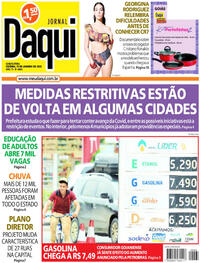 Capa do jornal Jornal Daqui 13/01/2022