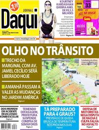 Capa do jornal Jornal Daqui 13/05/2022