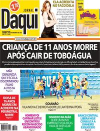 Capa do jornal Jornal Daqui 14/02/2022