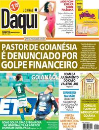 Capa do jornal Jornal Daqui 14/03/2022