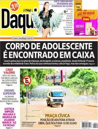 Capa do jornal Jornal Daqui 14/06/2022