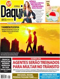 Capa do jornal Jornal Daqui 14/09/2022