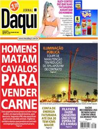 Capa do jornal Jornal Daqui 15/07/2022