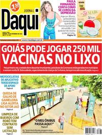 Capa do jornal Jornal Daqui 15/09/2022