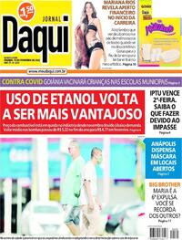 Capa do jornal Jornal Daqui 16/02/2022