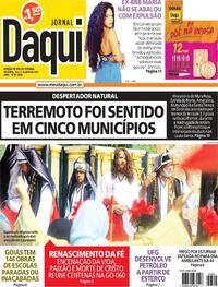 Capa do jornal Jornal Daqui 16/04/2022