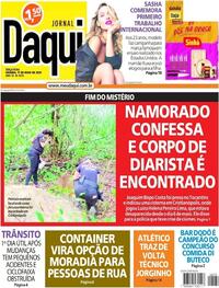 Capa do jornal Jornal Daqui 17/05/2022