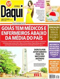 Capa do jornal Jornal Daqui 17/09/2022