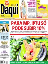 Capa do jornal Jornal Daqui 18/02/2022