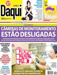 Capa do jornal Jornal Daqui 18/03/2022
