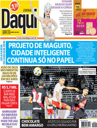 Capa do jornal Jornal Daqui 18/04/2022