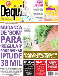 Capa do jornal Jornal Daqui 19/02/2022