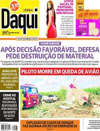 Capa do jornal Jornal Daqui 19/04/2022