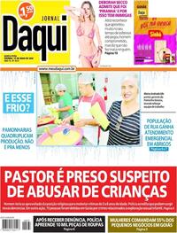 Capa do jornal Jornal Daqui 19/05/2022
