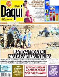 Capa do jornal Jornal Daqui 19/08/2022