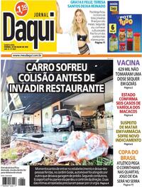 Capa do jornal Jornal Daqui 20/07/2022